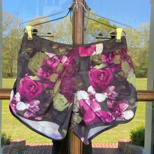 The North Face‎ floral running shorts. Size medium